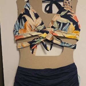 Stylish Navy Blue Swimwear XL